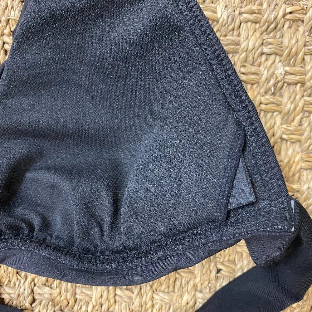 BLACK SWIM TOP HALTER RUFFLED - Picture 3 of 3